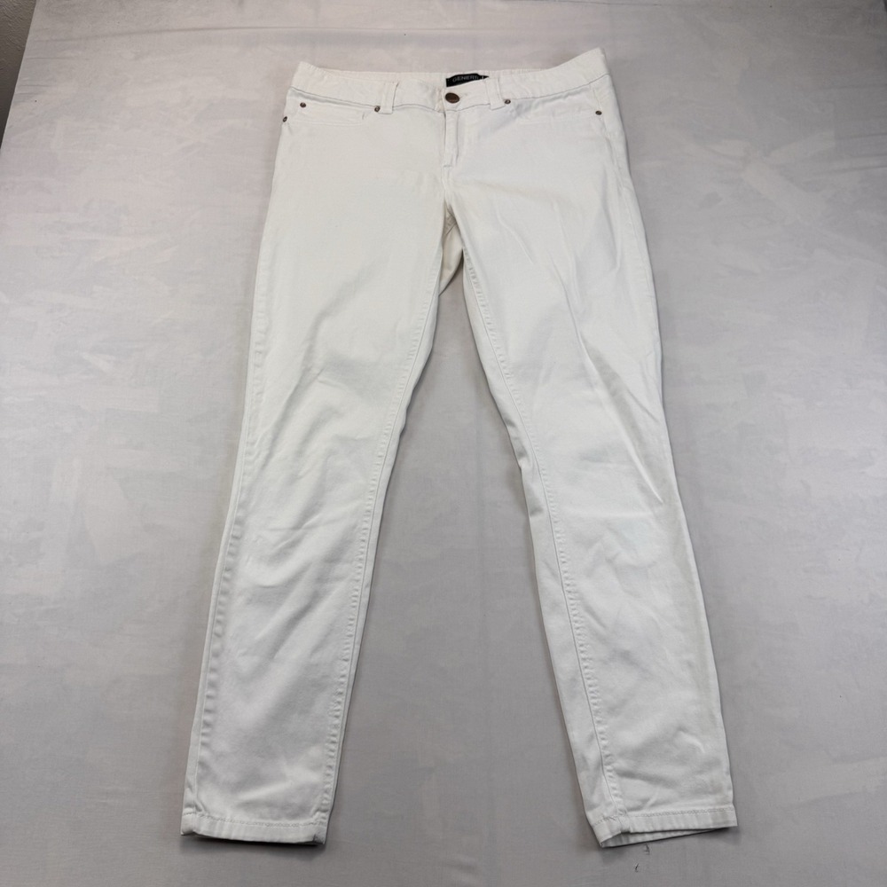 Generra Juniors 13 White Cotton Stretch Skinny Leg Denim Jeans